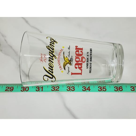 Yuengling Traditional Original Amber Beer Lager 16oz Pint Beer Clear Glass 6" - Picture 10 of 10